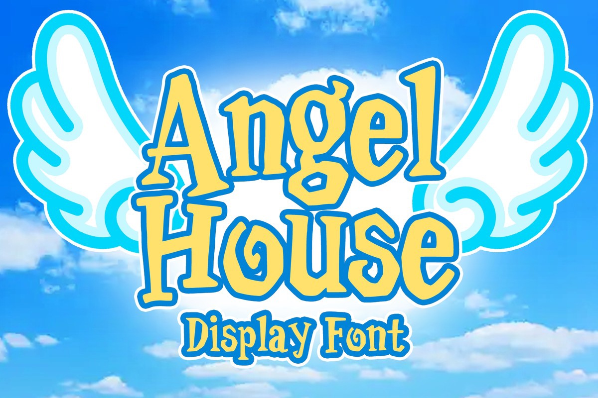 Пример шрифта Angel House